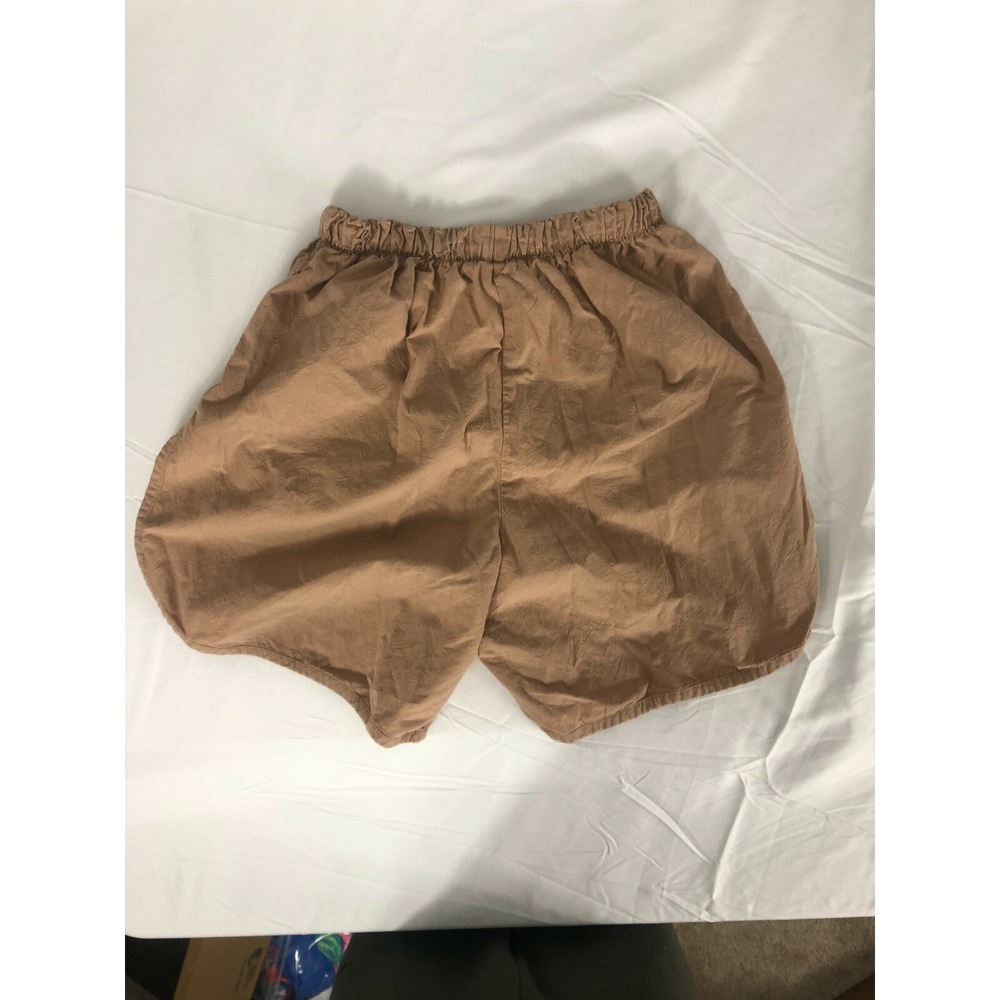 Prior Womens Size Small Tan Brown Shorts Balloon Side Slit Preowned - Picture 7 of 8